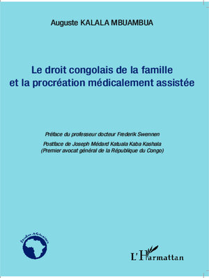 cover image of Le droit congolais de la famille et la procréation médicalement assistée
